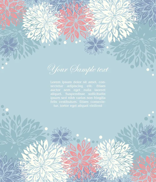 Floral background and place for your text — Stock Vector