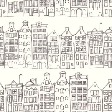 Dikişsiz amsterdam Hollanda arka plan