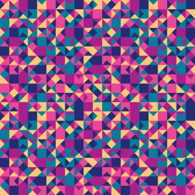Retro desen geometrik şekiller