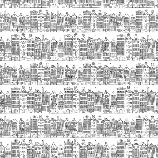 Senza soluzione di continuità amsterdam holland sfondo — Vettoriale Stock