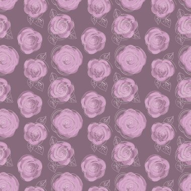 Dikişsiz gül deseni