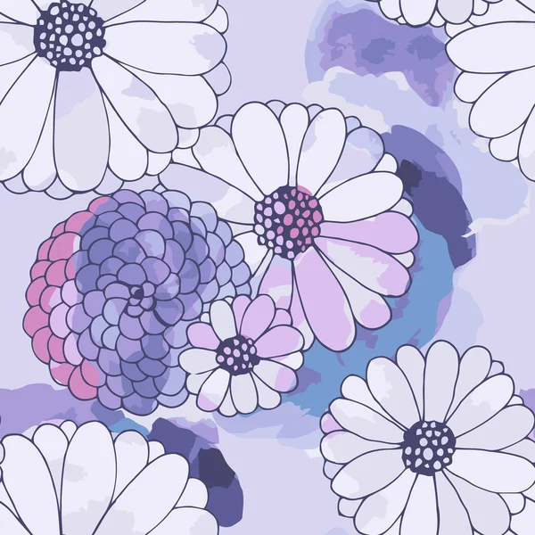 Dikişsiz vector floral doku — Stok Vektör