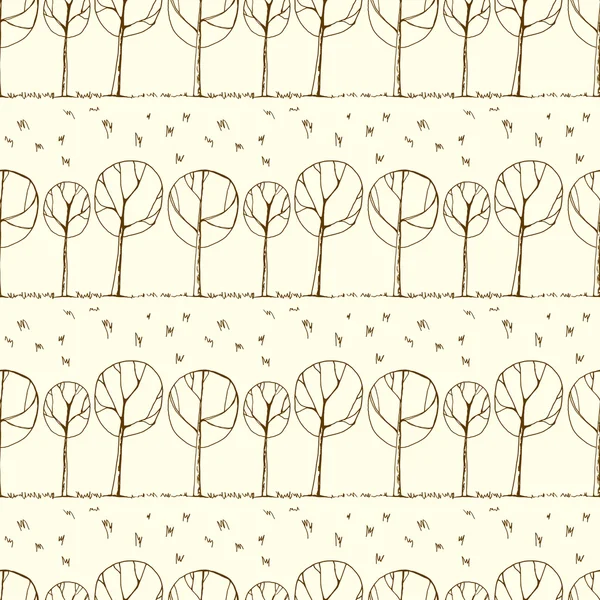Decorative trees background — Stock Vector