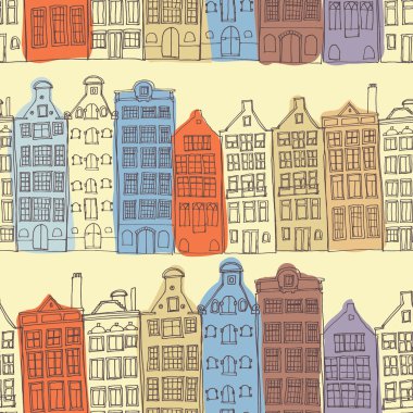 Dikişsiz amsterdam Hollanda arka plan