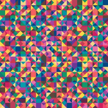Retro desen geometrik şekiller