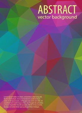 renkli mozaik afiş.