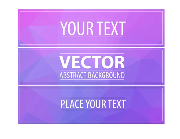 Colección de banners abstractos — Vector de stock
