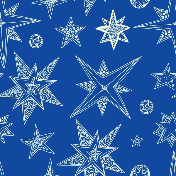 Estrellas dibujadas a mano — Vector de stock