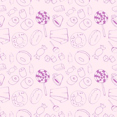 Şekerlerle kusursuz desen