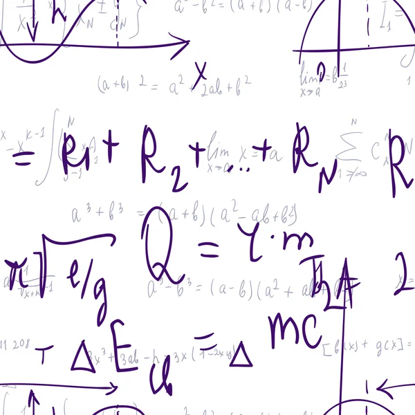 Seamless formula background — Stock Vector