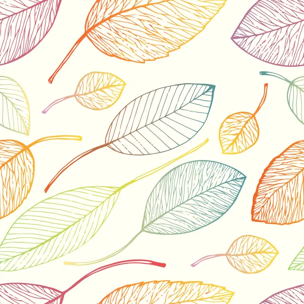 Feuille d'automne fond — Image vectorielle