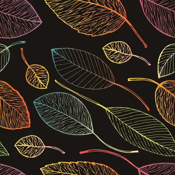 Feuille d'automne fond — Image vectorielle