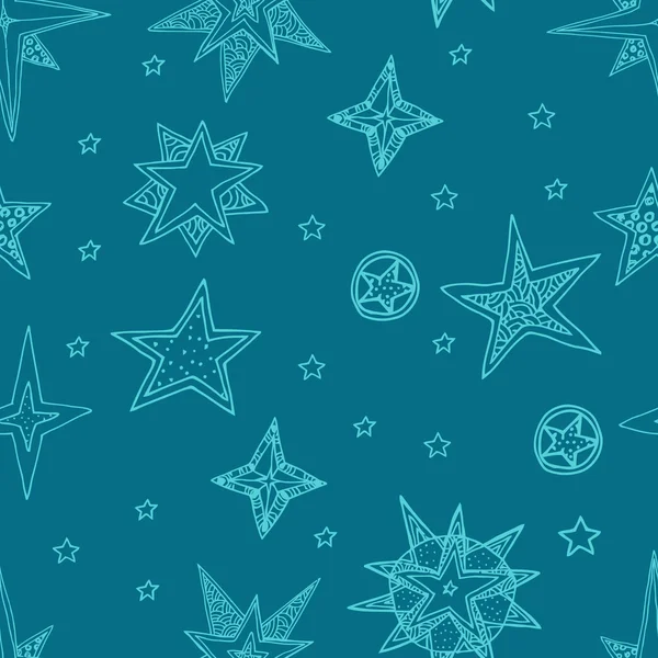 Estrellas dibujadas a mano — Vector de stock