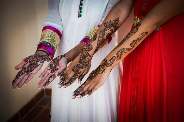 Henna tatoeages — Stockfoto