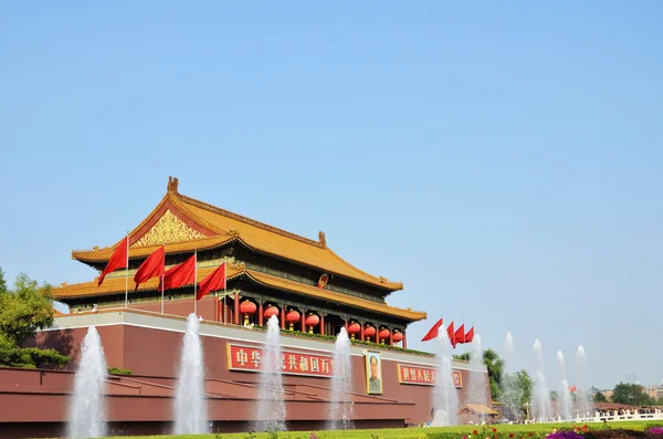 Puerta de Tiananmen de Paz Celestial en Beijing, China —  Fotos de Stock