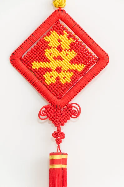 Chinese knot with the character "double happiness" — Stock Photo, Image