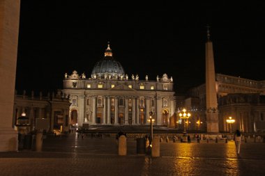 St. peter's square, gece