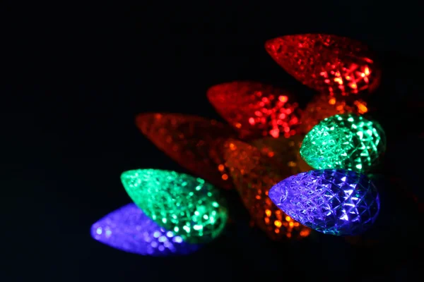 Flerfärgad jul ljus Bundle — Stockfoto