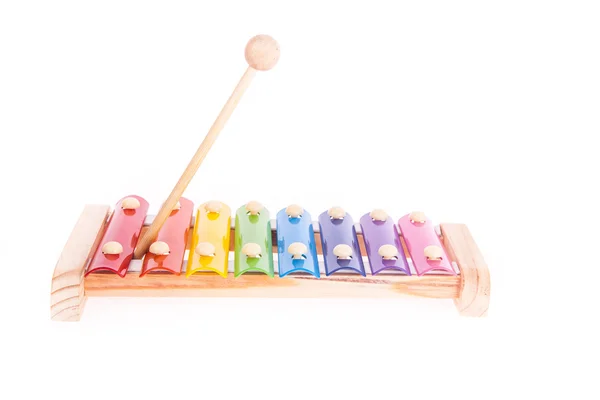 Xilofone de madeira criança colorida — Fotografia de Stock