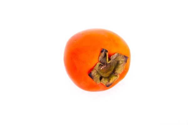 शरद ऋतूच्या कापणीच्या हंगामात रसदार परिपक्व पर्सिमोन फळ — स्टॉक फोटो, इमेज