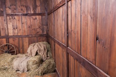 ahşap ve saman arka plan