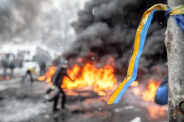 hükümet karşıtı protestolar patlak Ukrayna