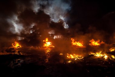 hükümet karşıtı protestolar patlak Ukrayna