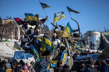 hükümet karşıtı protestolar patlak Ukrayna