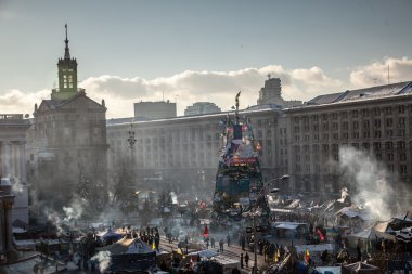 hükümet karşıtı protestolar patlak Ukrayna