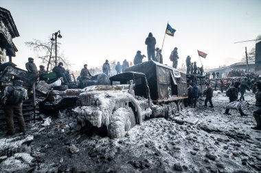 hükümet karşıtı protestolar patlak Ukrayna