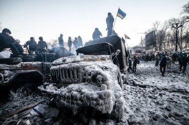 hükümet karşıtı protestolar patlak Ukrayna