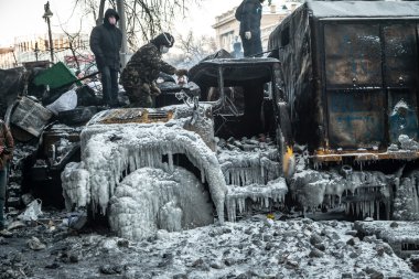 hükümet karşıtı protestolar patlak Ukrayna