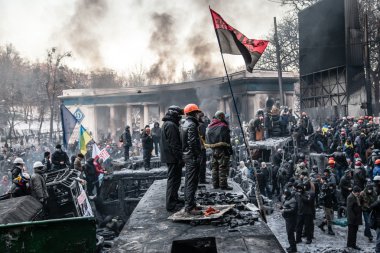 hükümet karşıtı protestolar patlak Ukrayna