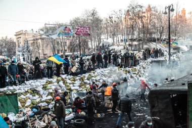 hükümet karşıtı protestolar patlak Ukrayna