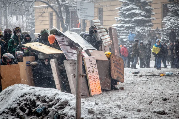 Regierungskritische Proteste in der Ukraine ausgebrochen — Stockfoto