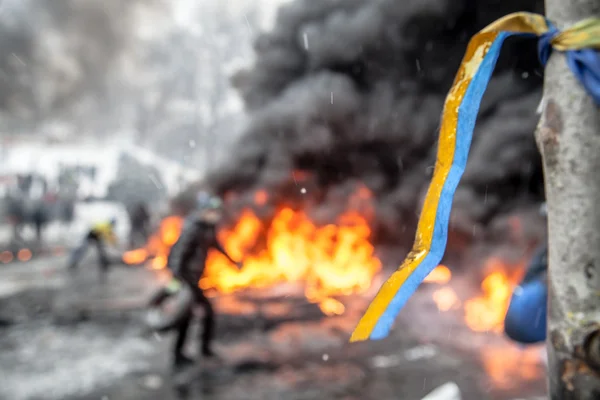 Anti-overheid protesten uitbraak Oekraïne — Stockfoto