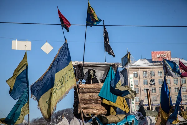 Protestos anti-governo surto Ucrânia — Fotografia de Stock