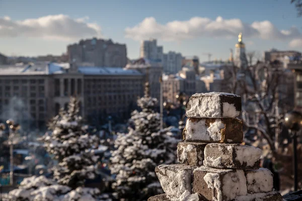 Manifestations anti-gouvernementales éclatement Ukraine — Photo