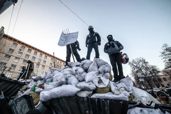 Protestas antigubernamentales estallan en Ucrania — Foto de Stock