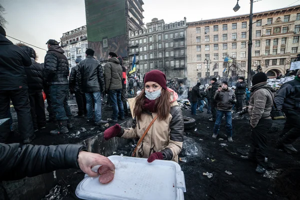 Anti-government protests outbreak Ukraine — Stock Photo, Image