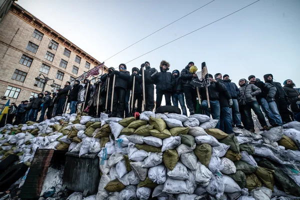 Anti-overheid protesten uitbraak Oekraïne — Stockfoto