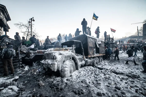 Anti-government protests outbreak Ukraine — Stock Photo, Image