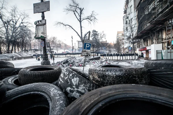 Mot regeringen protester utbrott Ukraina — Stockfoto