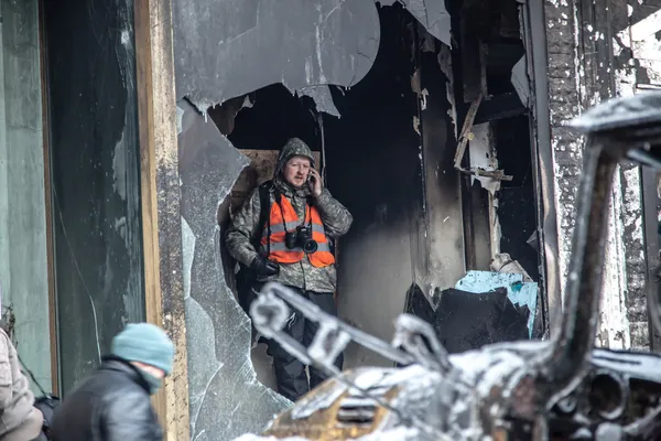 Regierungskritische Proteste in der Ukraine ausgebrochen — Stockfoto