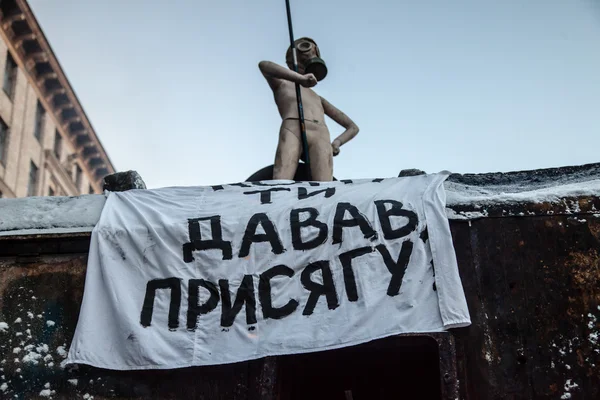 Protestos anti-governo surto Ucrânia — Fotografia de Stock