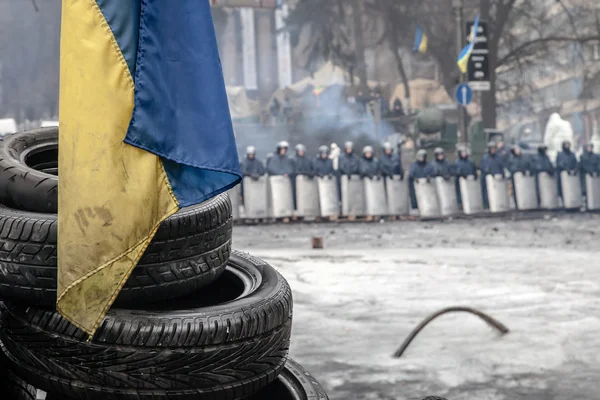 Euromaidan protivládní protesty Ukrajina — Stock fotografie