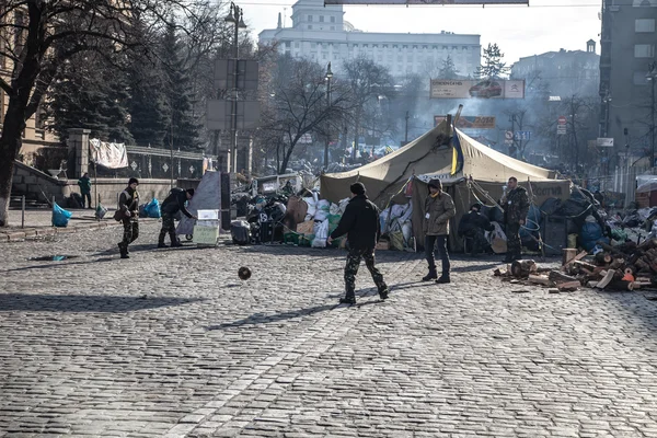 Euromaidan 反政府抗议活动的乌克兰 — 图库照片