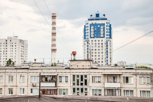 Pohled z střešní rezidenční komunity — Stock fotografie