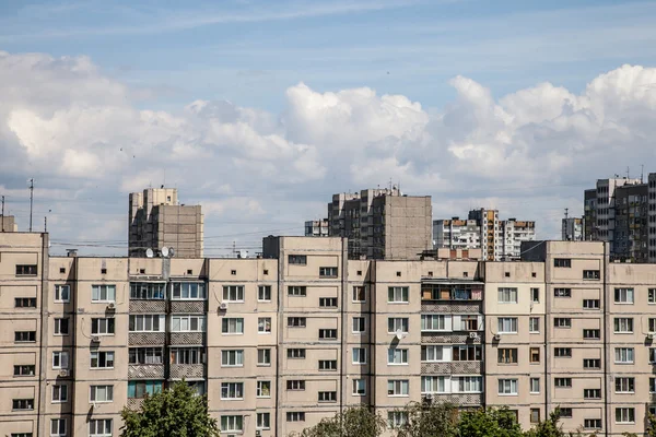 Pohled z střešní rezidenční komunity — Stock fotografie