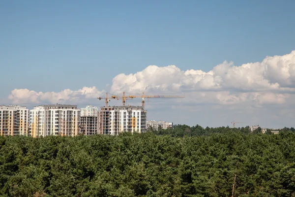 Cityline Kyiv från taket — Stockfoto